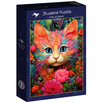 Puzzelwereld legpuzzel bluebird 91019 kitty  bloom 1000 stukjes l