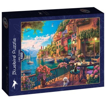 Puzzelwereld legpuzzel bluebird 91020 lake como 1000 stukjes l