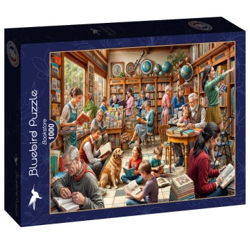 Puzzelwereld legpuzzel bluebird 91032 bookstore 1000 stukjes l