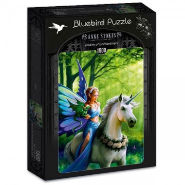 Puzzelwereld legpuzzel bluebird 70440 anne stokes realm of enchantment 1500 stukjes L