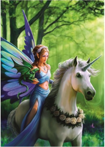 Puzzelwereld legpuzzel bluebird 70440 anne stokes realm of enchantment 1500 stukjes P