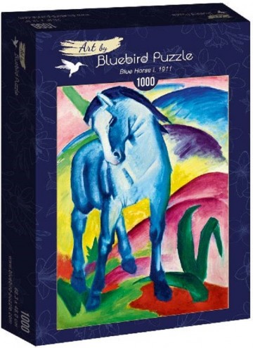 Puzzelwereld legpuzzel bluebird 60069 franz marc blauw paard I 1000 stukjes L