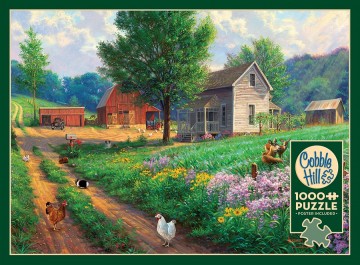 Puzzelwereld legpuzzel cobble hill 40004 farm country 1000 stukjes f