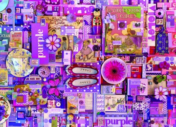 Puzzelwereld legpuzzel cobble hill 40061 purple 1000 stukjes