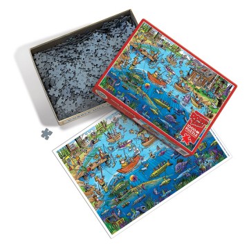 Puzzelwereld legpuzzel cobble hill 44503 gone fishing 1000 stukjes d