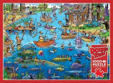 Puzzelwereld legpuzzel cobble hill 44503 gone fishing 1000 stukjes f