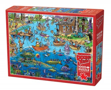 Puzzelwereld legpuzzel cobble hill 44503 gone fishing 1000 stukjes r