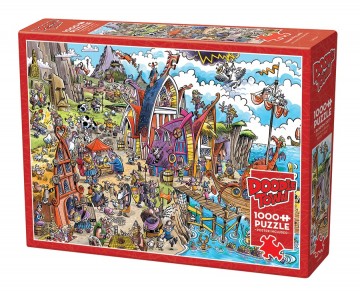 Puzzelwereld legpuzzel cobble hill 44504 viking village 1000 stukjes r