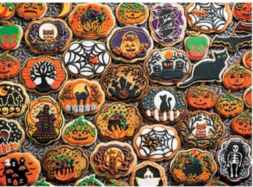 Puzzelwereld legpuzzel cobble hill 54612 halloween cookies 350 xl stukjes p