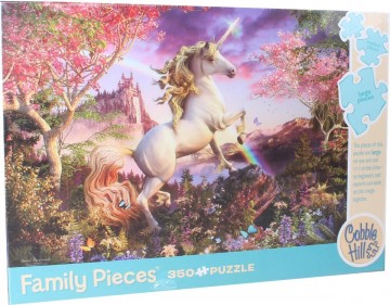 Puzzelwereld legpuzzel cobble hill 54634 realm of the unicorn 350 xl stukjes d 1