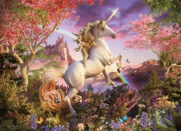Puzzelwereld legpuzzel cobble hill 54634 realm of the unicorn 350 XL stukjes P