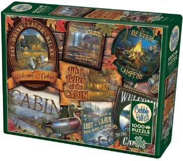 Puzzelwereld legpuzzel cobble hill 80040 cabin signs 1000 stukjes R
