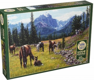 Puzzelwereld legpuzzel cobble hill 80113 horse meadow 1000 stukjes L