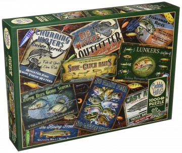 Puzzelwereld legpuzzel cobble hill 80130 fish signs 1000 stukjes L
