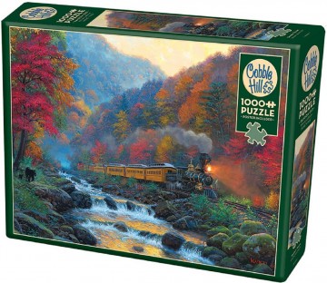 Puzzelwereld legpuzzel cobble hill 80229 smoky train 1000 stukjes R