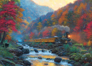 Puzzelwereld legpuzzel cobble hill 80229 smoky train 1000 stukjes P