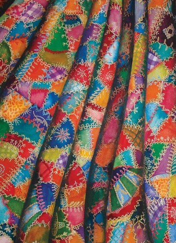 Puzzelwereld legpuzzel cobble hill 80245 crazy quilt 1000 stukjes P