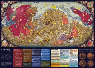Puzzelwereld legpuzzel cobble hill 80287 the planet mars 1000 stukjes P