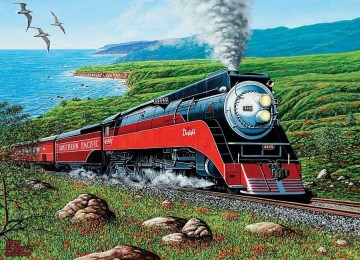 Puzzelwereld legpuzzel cobble hill 80291 southern pacific 1000 stukjes P