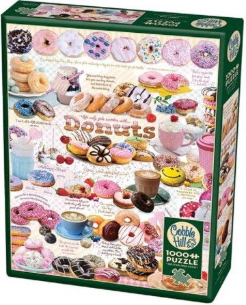 Puzzelwereld legpuzzel cobble hill 80321 donut time 1000 stukjes R