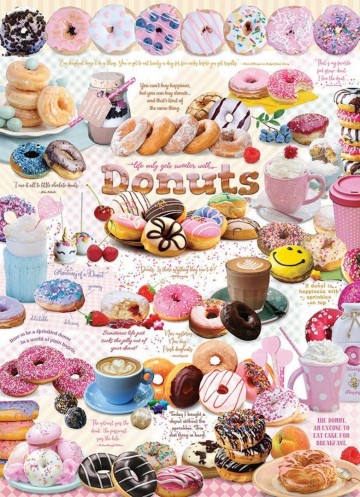 Puzzelwereld legpuzzel cobble hill 80321 donut time 1000 stukjes P