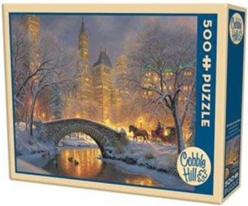Puzzelwereld legpuzzel cobble hill 85041 winter in the park 500 xl stukjes p 0