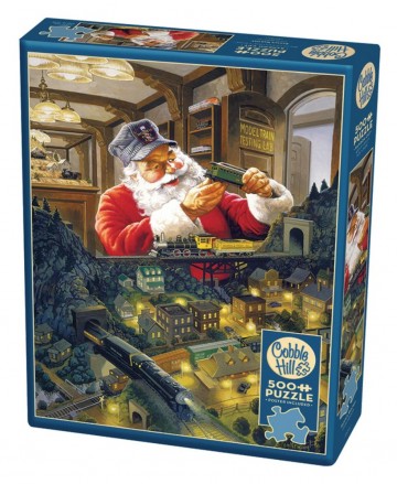 Puzzelwereld legpuzzel cobble hill 85066 santas railway 500 stukjes r