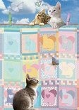 Puzzelwereld legpuzzel cobble hill 85092 quilted kittens 500 xl stukjes p