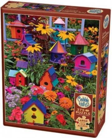 Puzzelwereld legpuzzel cobble hill 88014 birdhouses 275 xl stukjes d