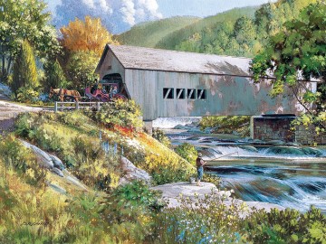 Puzzelwereld legpuzzel cobble hill 88031 covered bridge 275 stukjes p