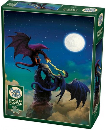 Puzzelwereld legpuzzel cobble hill 80264 fire swords 1000 stukjes R