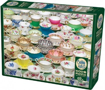 Puzzelwereld legpuzzel cobble hill 80034 tea cups 1000 stukjes R