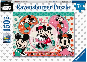 Puzzelwereld legpuzzel droompaar mickey  minnie ravensburger 133253 150 stukjes d