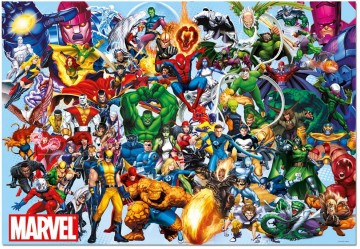 Puzzelwereld legpuzzel educa 15193 marvel heroes 1000 stukjes P