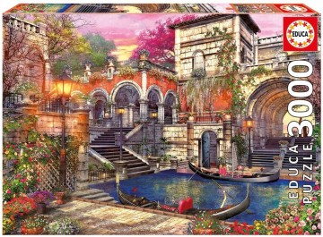 Puzzelwereld legpuzzel educa 16320 1 romantisch venetie 3000 stukjes f