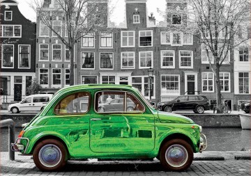 Puzzelwereld legpuzzel educa 18000 auto in amsterdam 1000 stukjes P