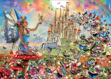 Puzzelwereld legpuzzel educa 19247 feeen en vlinders 500 stukjes p