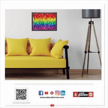 Puzzelwereld legpuzzel educa 19248 gekleurde stenen 500 stukjes m