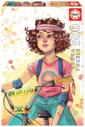 Puzzelwereld legpuzzel educa 19249 run like a girl 500 stukjes