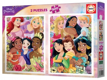 Puzzelwereld legpuzzel educa 19253 disney 2x500 stukjes r