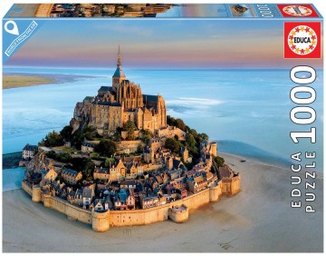 Puzzelwereld legpuzzel educa 19262 mont st michel 1000 stukjes f