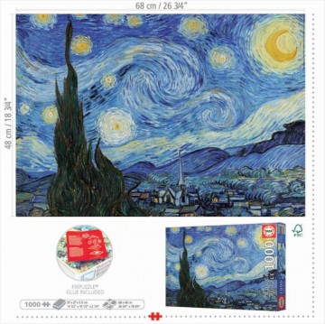 Puzzelwereld legpuzzel educa 19263 vincent van gogh 1000 stukjes o