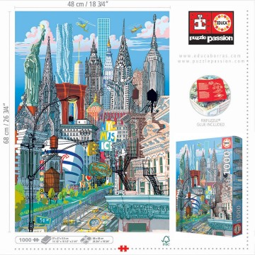 Puzzelwereld legpuzzel educa 19265 new york 1000 stukjes o