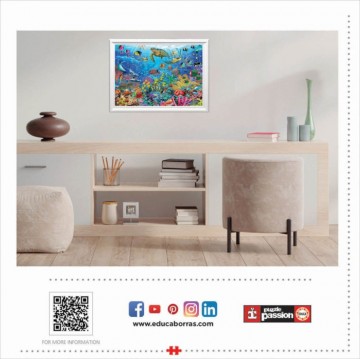 Puzzelwereld legpuzzel educa 19266 schildpadden in het paradijs 1000 stukjes m