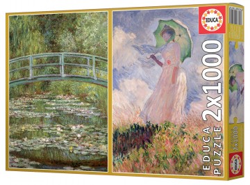 Puzzelwereld legpuzzel educa 19270 monet 2x1000 stukjes r