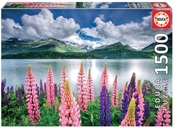 Puzzelwereld legpuzzel educa 19271 lupines  1500 stukjes f