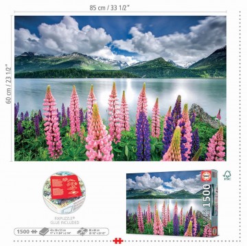 Puzzelwereld legpuzzel educa 19271 lupines  1500 stukjes o