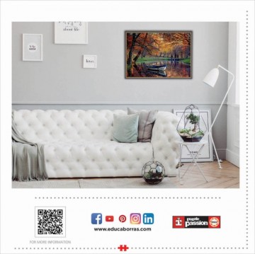 Puzzelwereld legpuzzel educa 19275 boot in het meer 2000 stukjes m