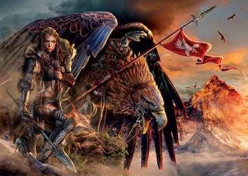 Puzzelwereld legpuzzel educa 19277 eagle ridder 2000 stukjes p