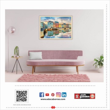 Puzzelwereld legpuzzel educa 19278 haven van kopenhagen 2000 stukjes m